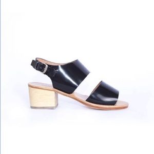 Rachel Comey Tulip Sandal - Black Satinado, Size 6